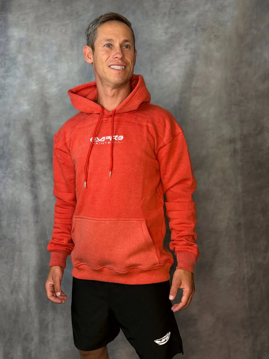 Empire Pull Over Hoodie - Stonewash - Red - Image 3