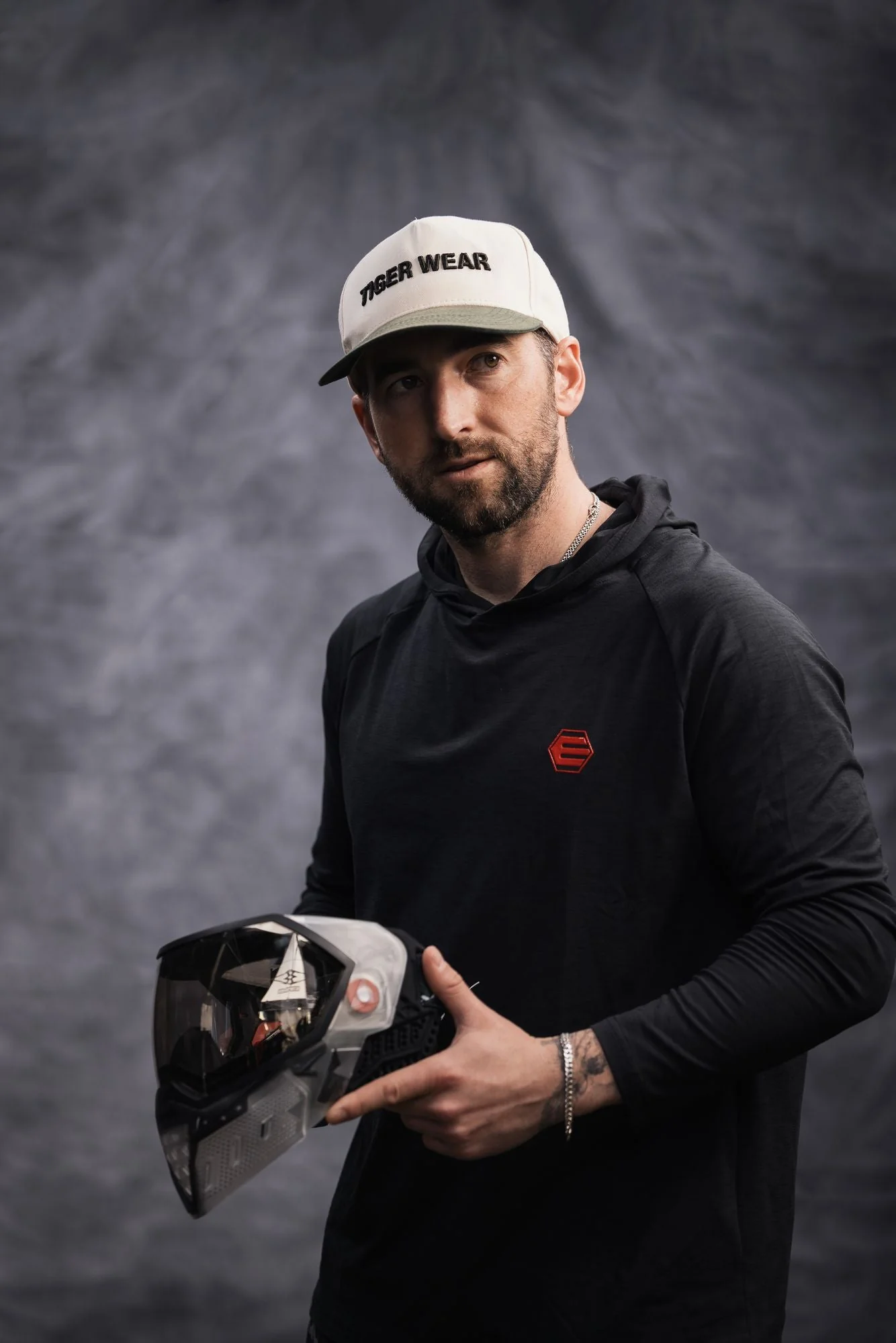 Empire Venture Breeze Hoody - Black with Red Logo - Image 3