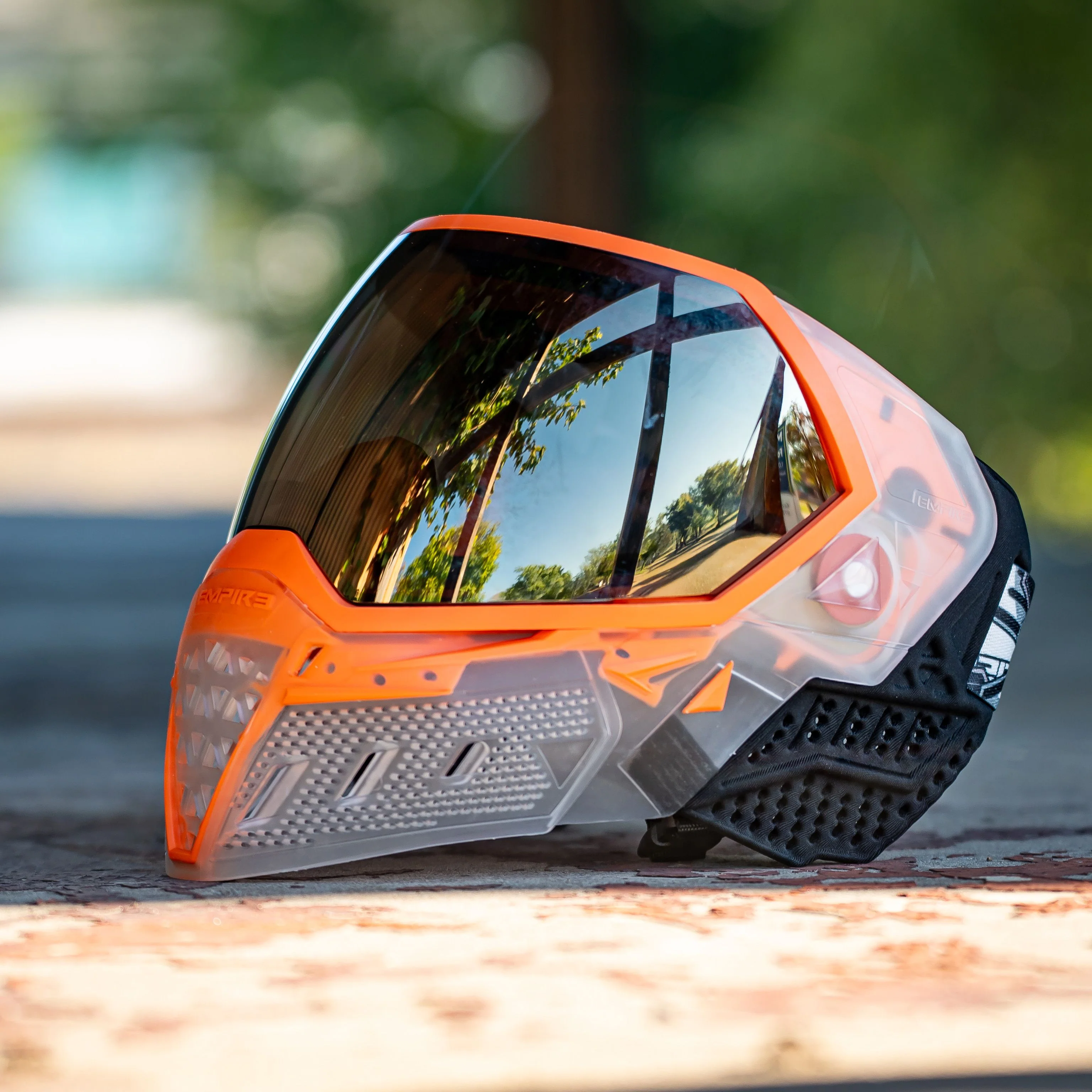 Empire EVS Crystal Clear  / Orange w/ Black Chrome Lens - Image 4