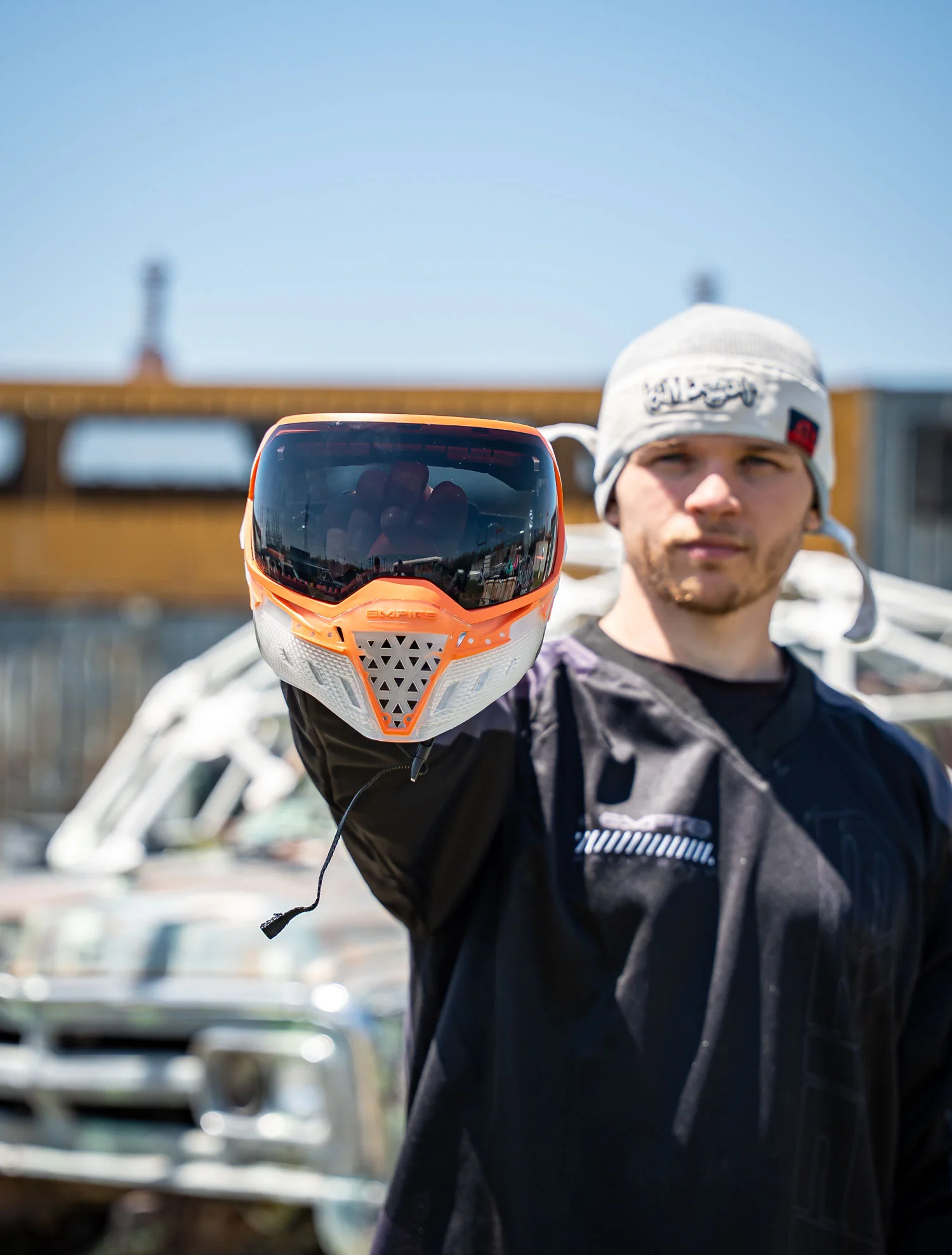 Empire EVS Crystal Clear  / Orange w/ Black Chrome Lens - Image 6