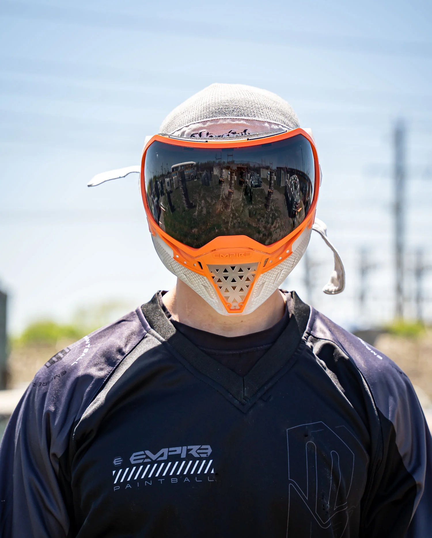 Empire EVS Crystal Clear  / Orange w/ Black Chrome Lens - Image 7