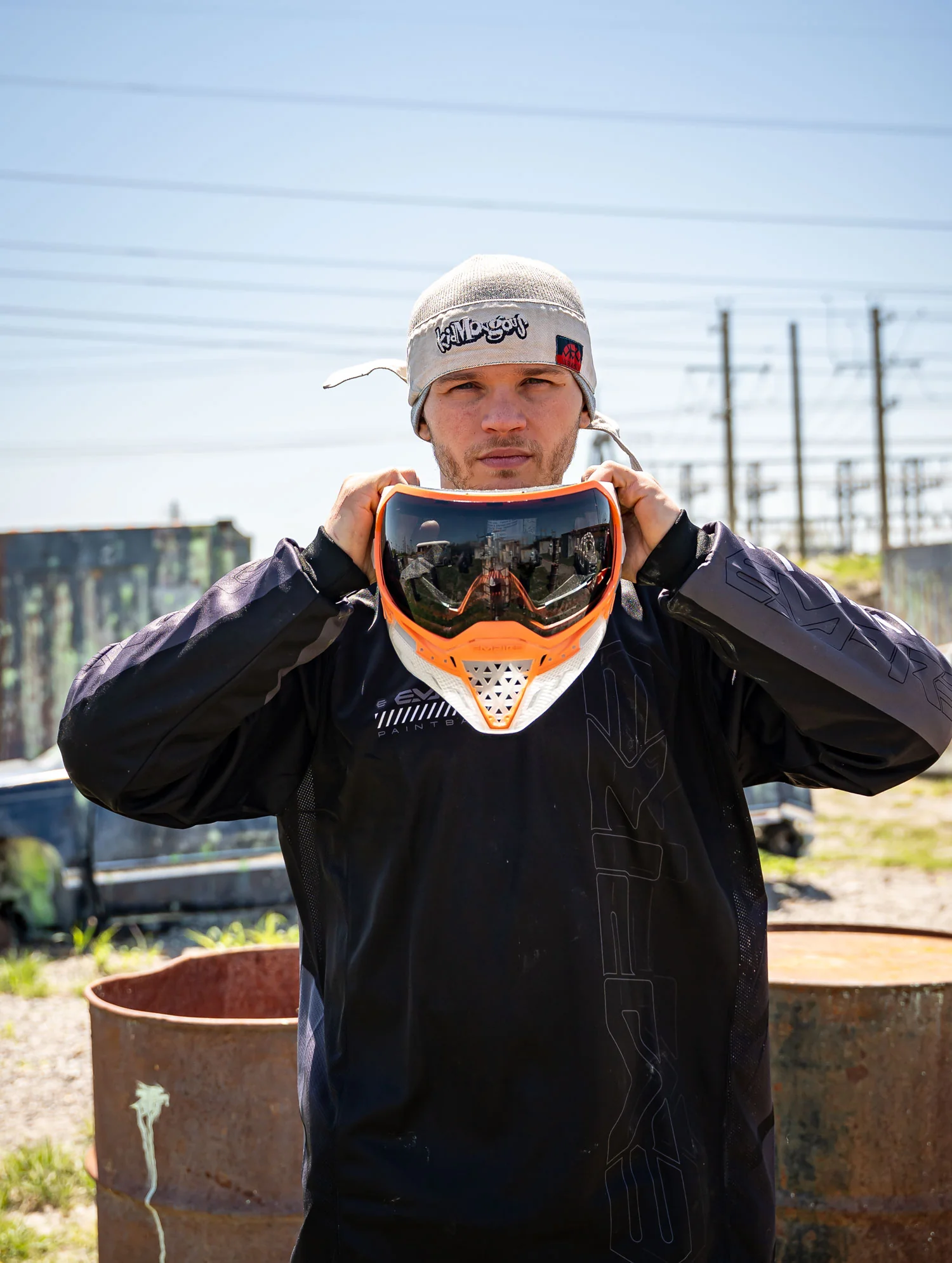 Empire EVS Crystal Clear  / Orange w/ Black Chrome Lens - Image 8