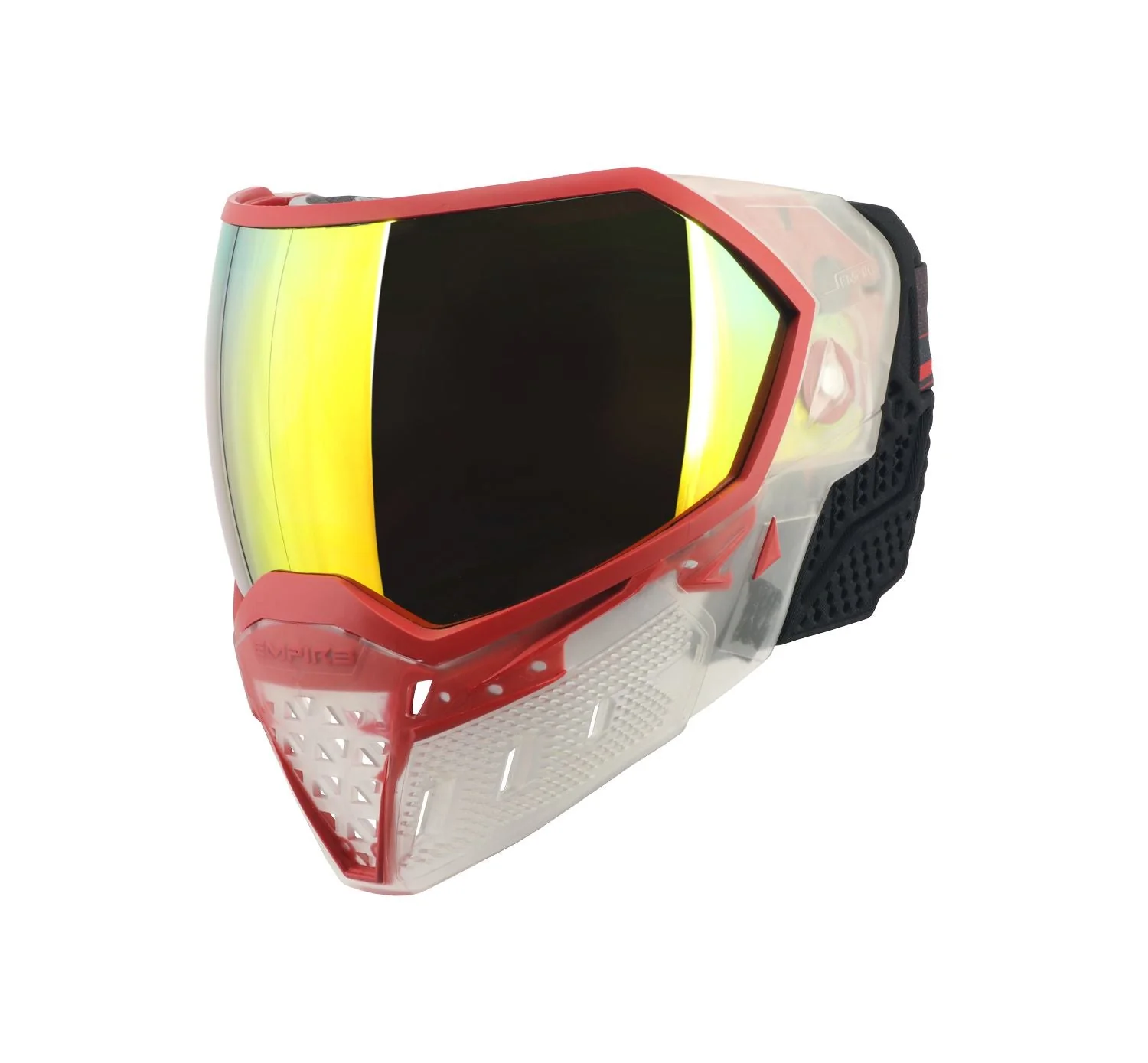 EVS Crystal SE Clear/Red w/ Fire Mirror Lens - Image 3