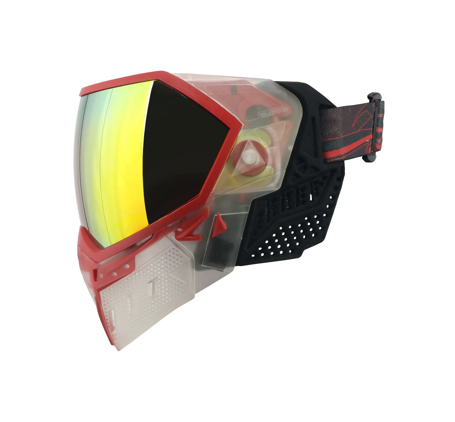 EVS Crystal SE Clear/Red w/ Fire Mirror Lens - Image 5