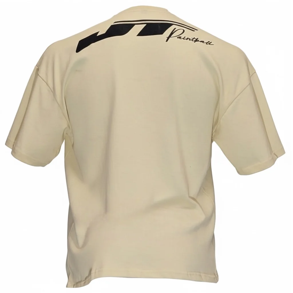 JT Heavyweight Short Sleeve Shirt - Cream - Image 3
